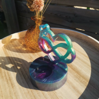 Hart met infinity kaarsenhouder 